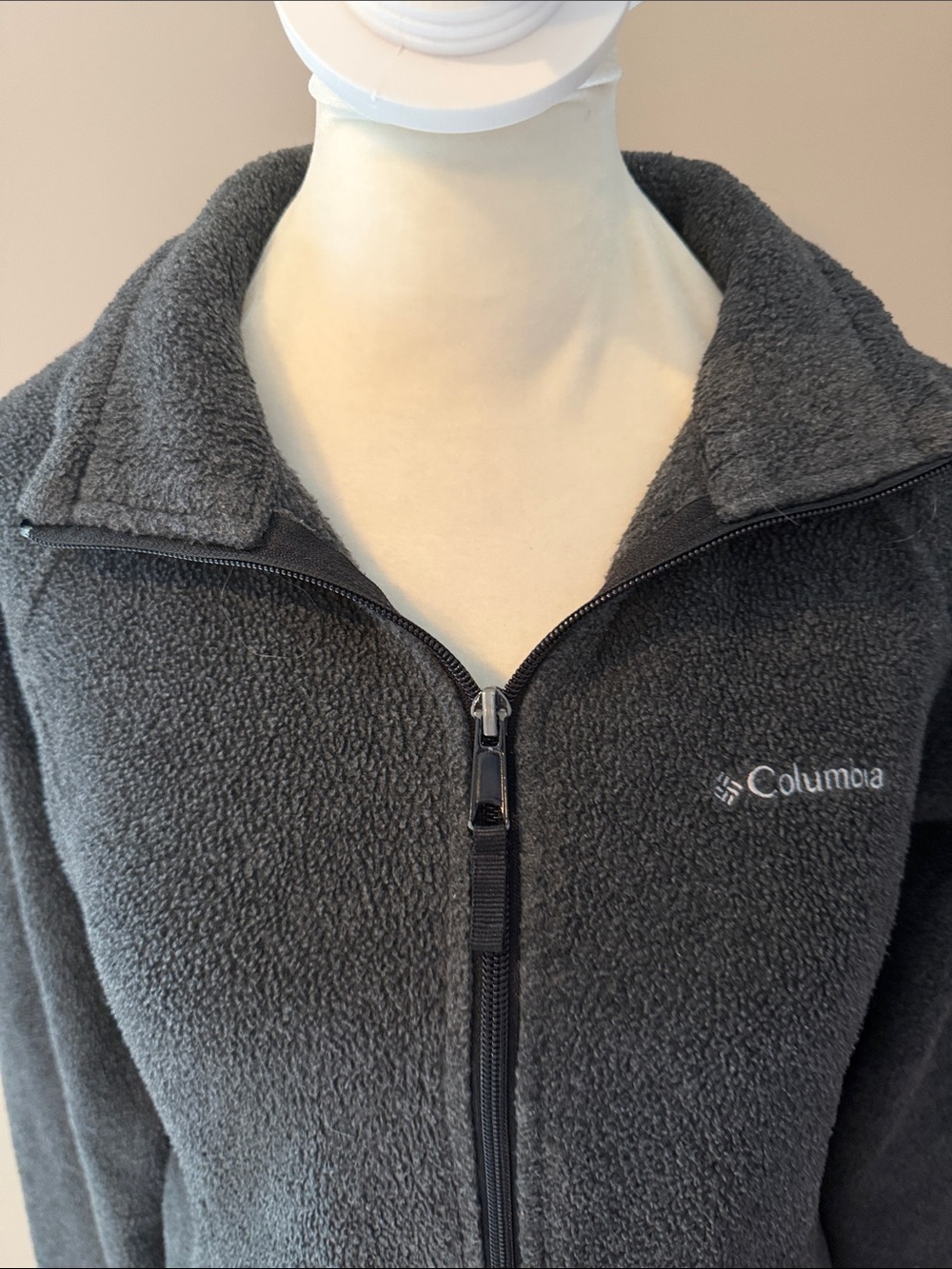 Columbia Women's Charcoal Gray Teddy Fleece Jacket - Picture 2 of 7